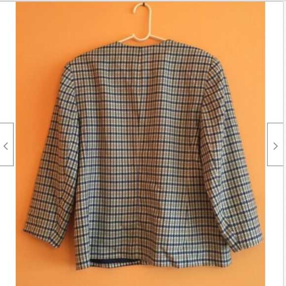 VTG PENDLETON Check Pattern Blazer Jacket SZ 14 - Picture 5 of 7